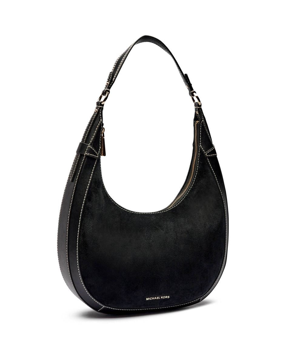Кожаная сумка хобо Michael Kors - черный(30T4G0PH9S)