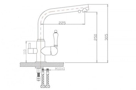 Смеситель ZorG ZR 313 YF-33 BR