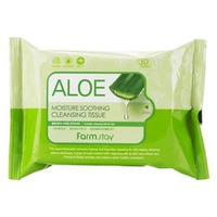 Салфетки очищающие увлажняющие с экстрактом алоэ FarmStay Aloe Moisture Soothing Cleansing Tissue 30шт