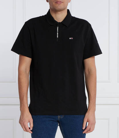 Поло BRANDED PLACKET Tommy Jeans - черный(DM0DM17701)