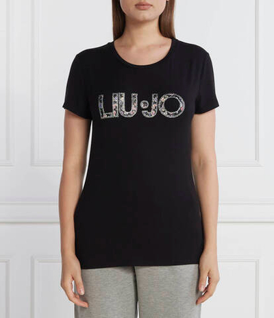 Футболка Liu Jo Rose - черный(5F3116 J5360)