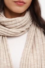8407 Шарф женский (бежевый)