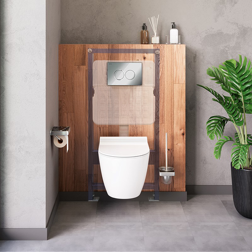 Инсталляция для подвесного унитаза AZARIO NEW-TS 1 500×110×1127, механическая, 3/8л (AZ-TS006T)