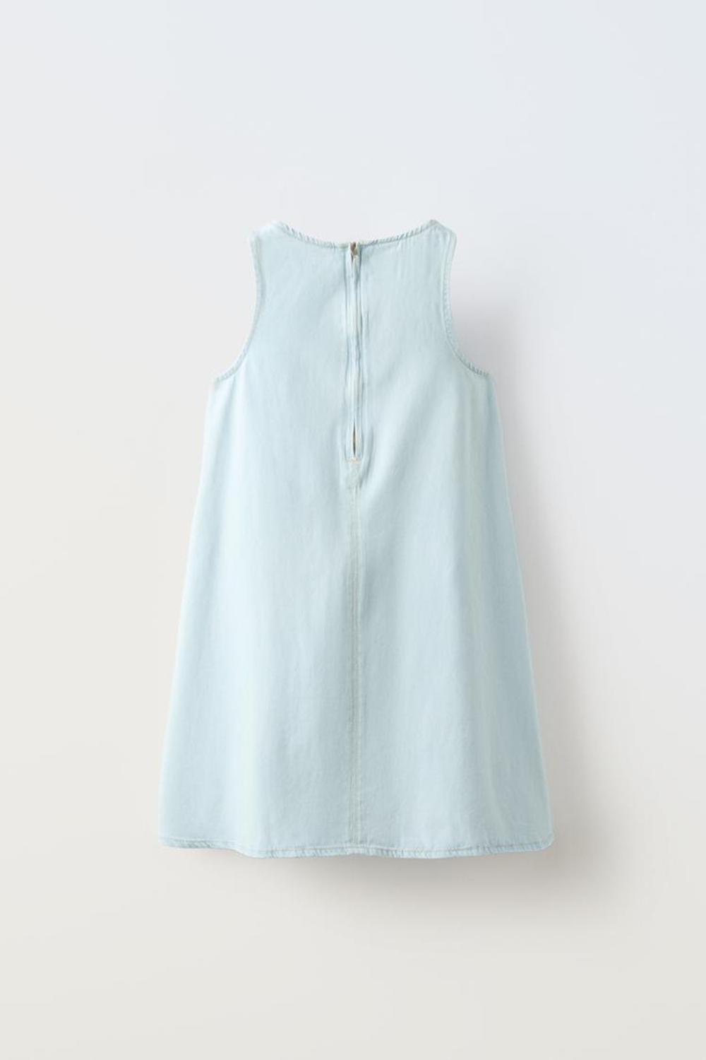 ZARA ДЖИНСОВОЕ ПЛАТЬЕ, ГОЛУБОЙ