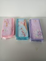 Пенал мягкий 2 отделения "Милкшейк" 3 цвета микс