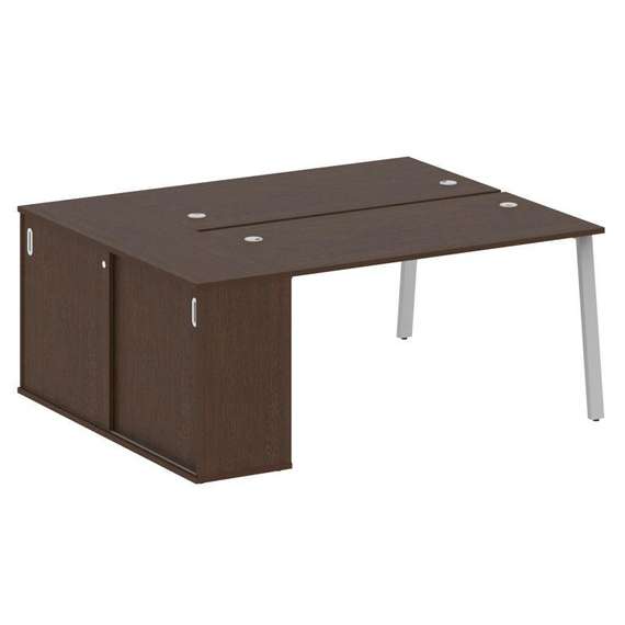 Метал Систем Рабочая станция с шкафом-купе на А-образном м/к БА.РС-СШК-1.3 Т