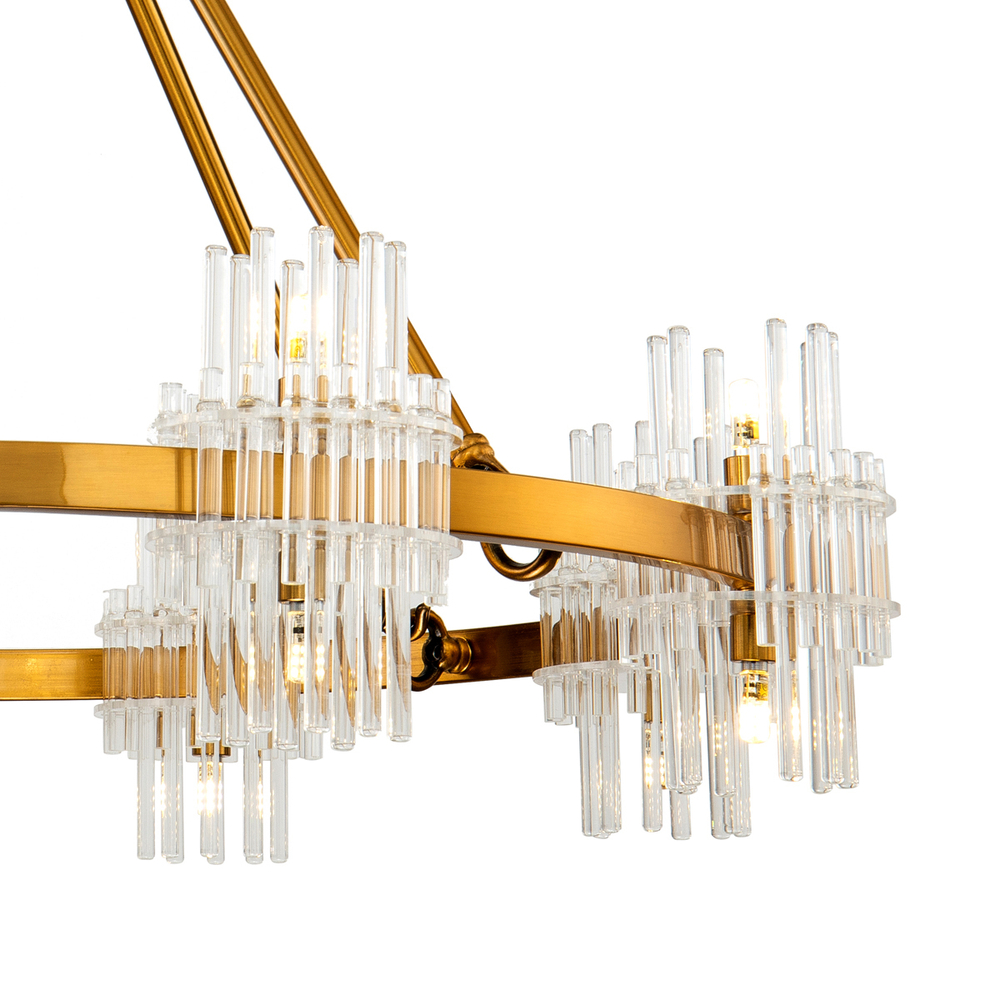Люстра KR1209P-16 brass