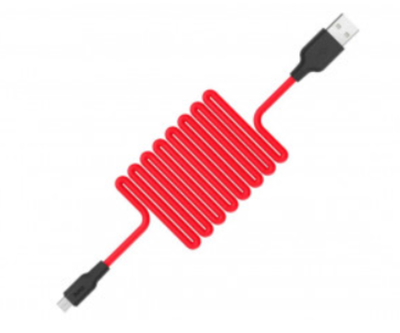 Кабель Hoco X21 Plus USB/Micro-USB 2.4A 100см (красный)