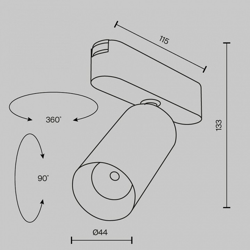 Светильник на штанге Maytoni Focus LED TR103-1-12W4K-M-W