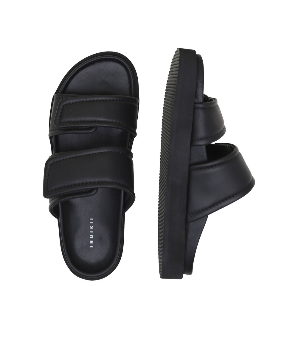 Кожаные шлепанцы INUIKII - черный(50102-477)