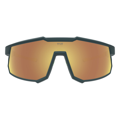 HILX Big Head / Matt Green Yellow / Gold Lens