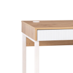 Компьютерный стол Woodville Реус дуб вотан, белый