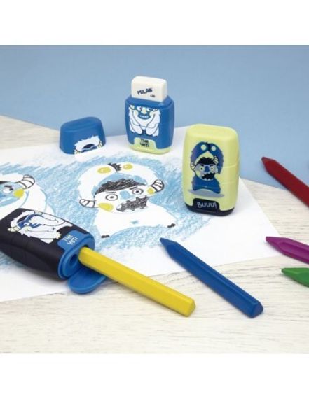 Pozan və qələmyonan \ Ластик-точилка  ERASER+SHARPENER COMPACT YETI