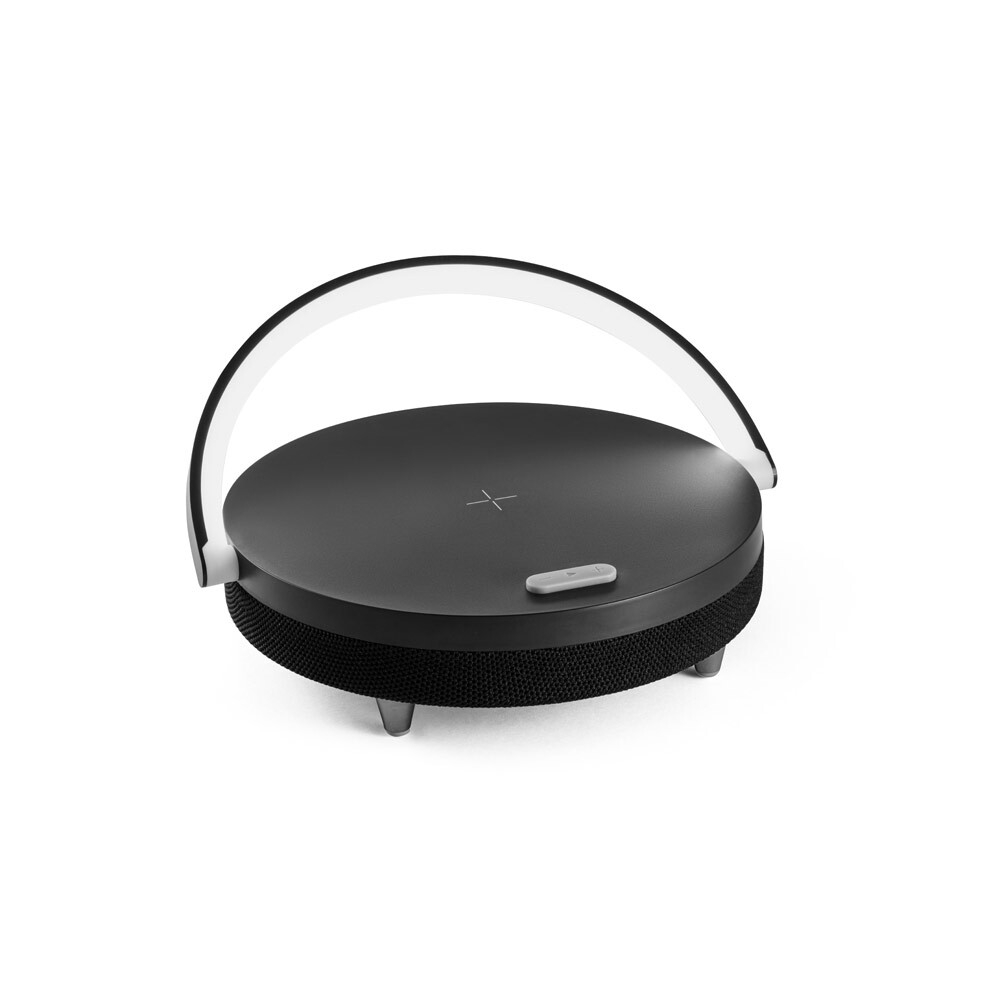 BLASTY. Динамик 4-в-1 из ABS, PP, бамбука и ткани