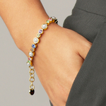 Браслет Dyrberg Kern SACHA SG PASTEL MULTI / WHITE PEARL 450096