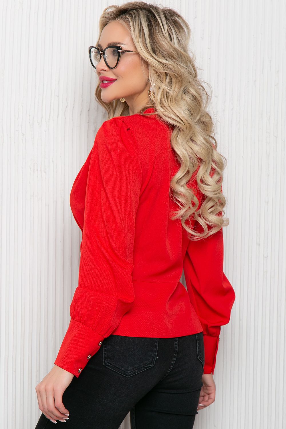 Блузка "Каролина" (алый) Elza (Акция)