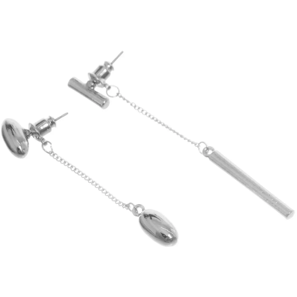 Серьги «ЭЛЛОДИ», винтаж, цвет золото и серебро, 6,4*2см