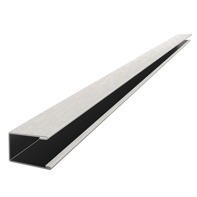 П-профиль для реечного потолка Cesal 14х14х4000 мм. Мозаика кремовая В28