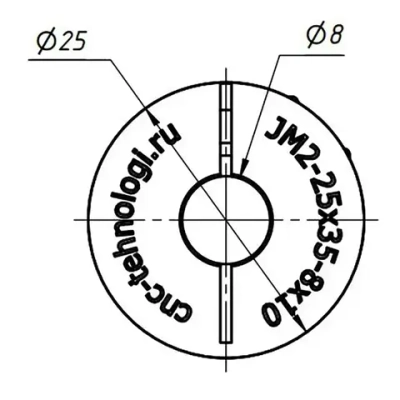 Муфта кулачковая соединительная JM2-25x35-8x10