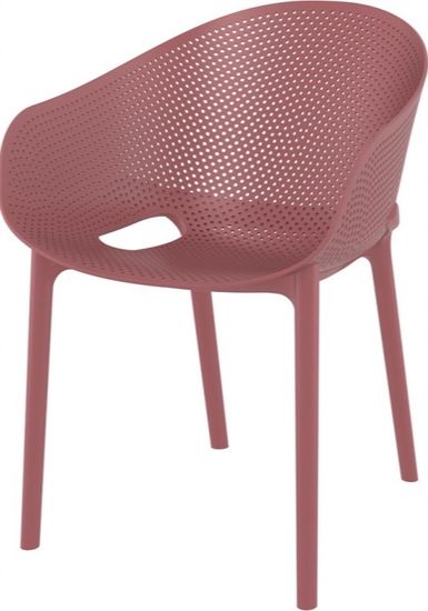 Кресло пластиковое Sky Pro красное