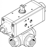 VZBA-1-GGG-63-32T-F0405-V4V4T-PS30-R-90 Шаровой кран с приводом