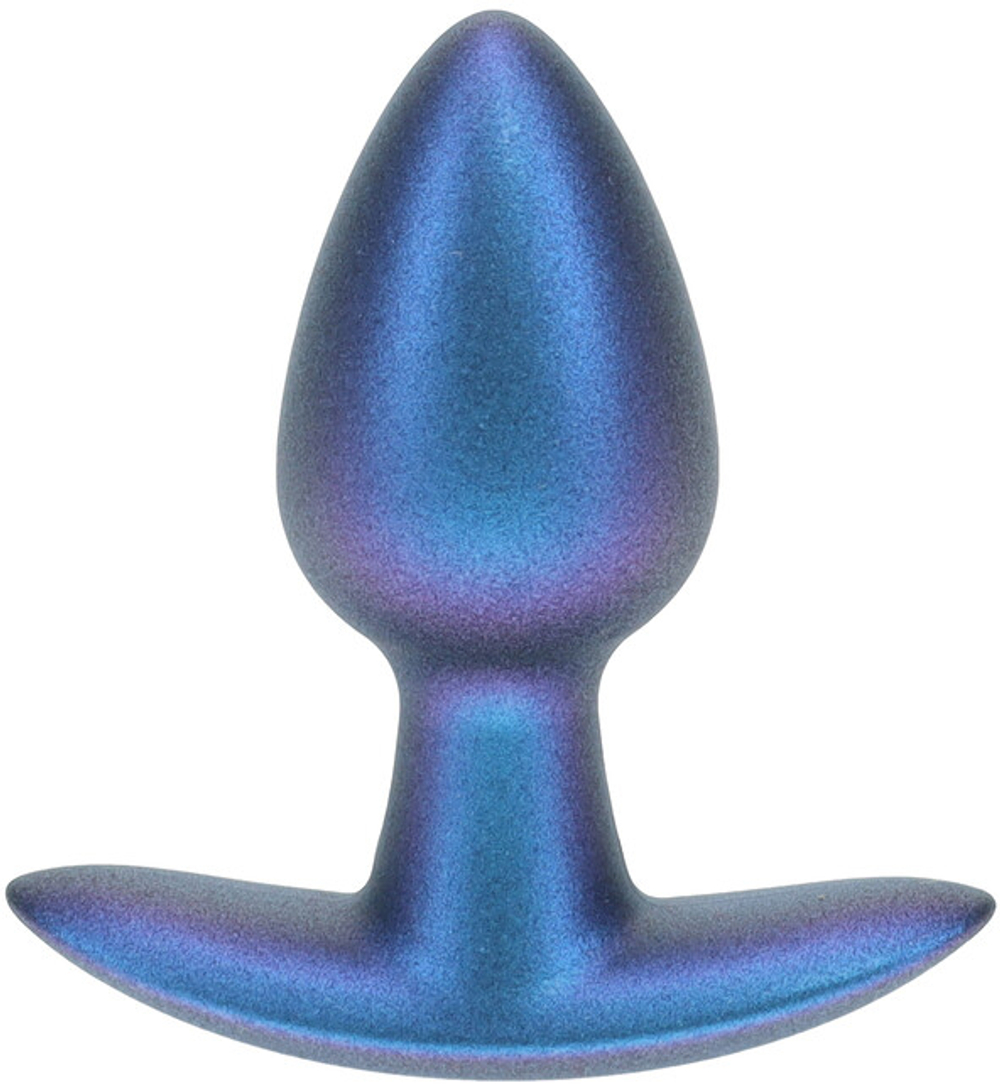 Shots Media Metallic Blu S - Анальная пробка из силикона