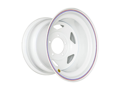 Диск усиленный УАЗ стальной белый 5x139,7 10xR15 d110 ET-44 (треугольник)