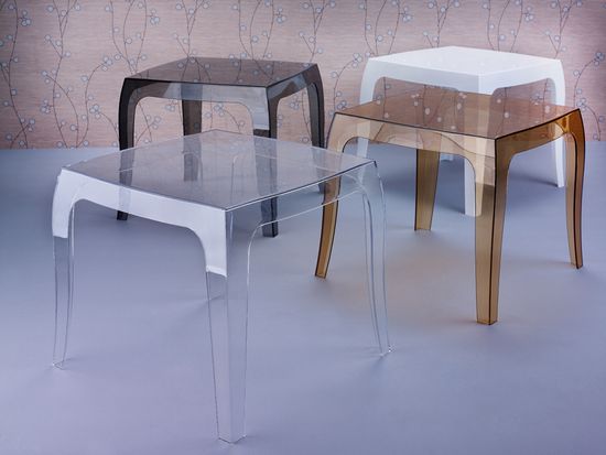 Столик прозрачный журнальный Queen