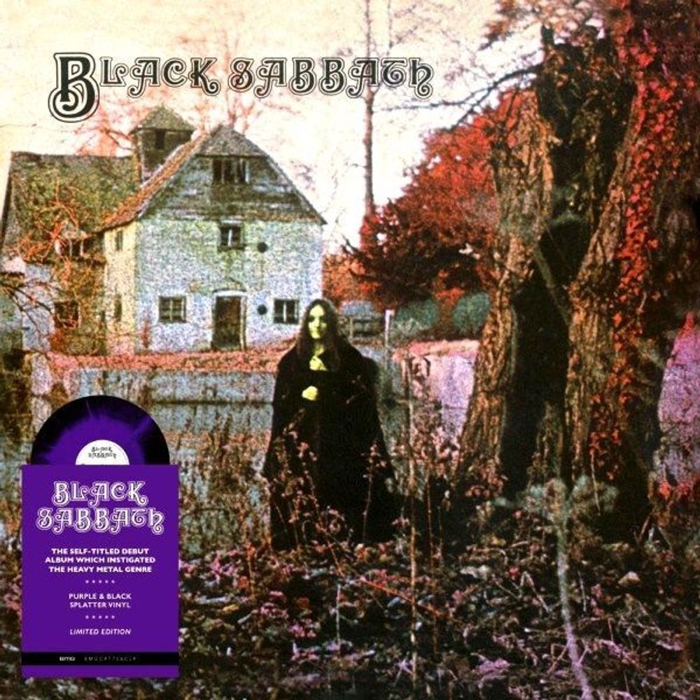Black Sabbath. Black Sabbath (LP) Limited Edition, Purple & Black Splatter