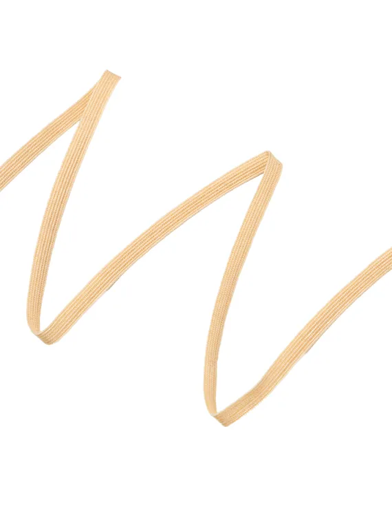 775 K-195/6 ОПТ Тесьма эластичная Lauma Fabrics, 6 мм, бежевый 775