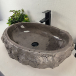 Раковина из мрамора Erozy Grey EM-64985 64*44*16 0888