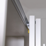 Шкаф купе для одежды белый Муро с раздвижной системой Hettich TopLine L