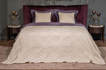 16AMR-NS180230-POKR BEG Покрывало Тиара беж 180*230