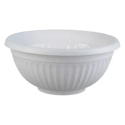 Кашпо-миска ЛИВИЯ D300мм Мраморный 0,14,3х0,3м (комплект 12 шт)