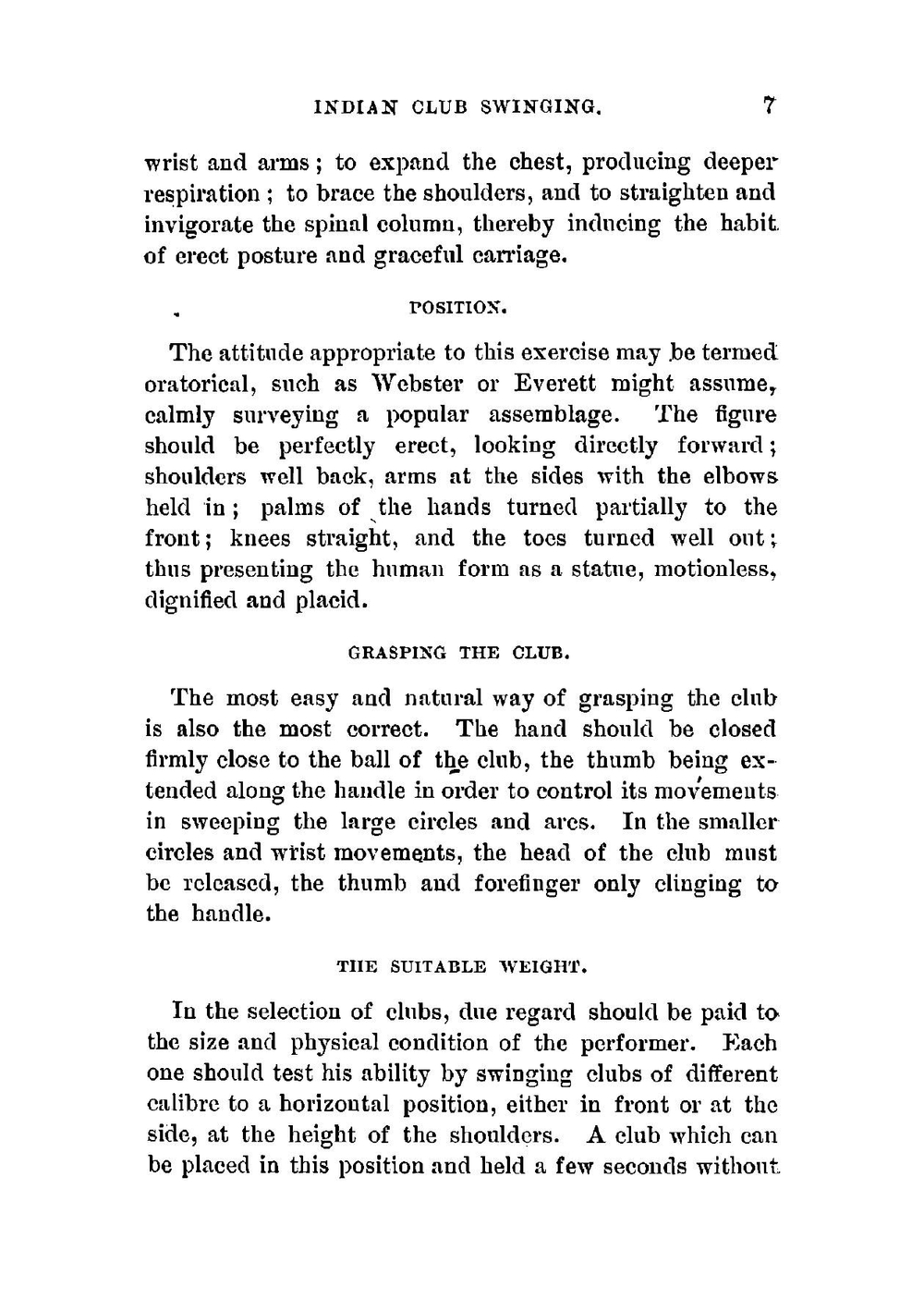 Indian club swinging. By an amateur | Benjamin Gardiner