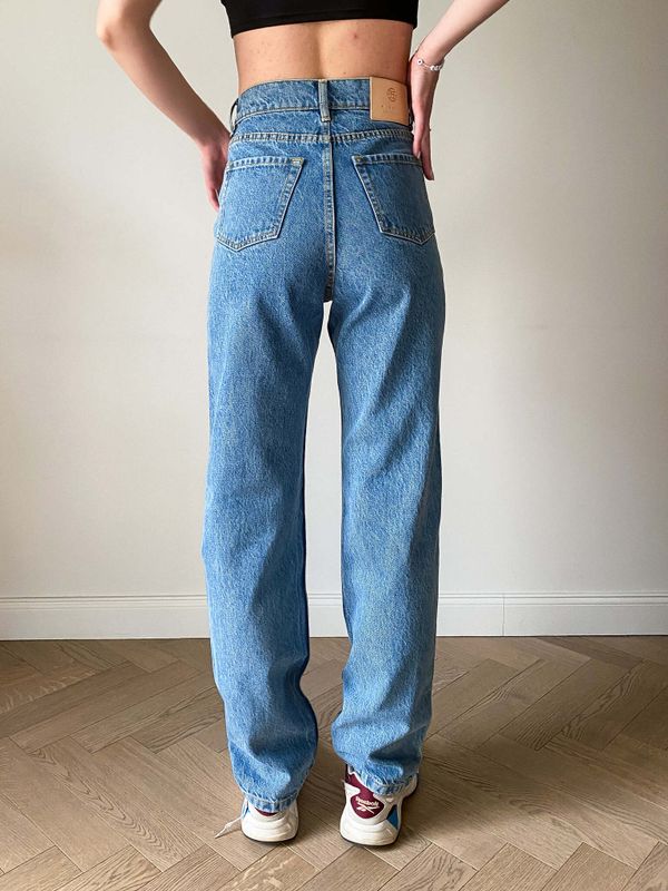 Джинсы женские MRCL 2255 Slim Straight Light Blue - фото 4