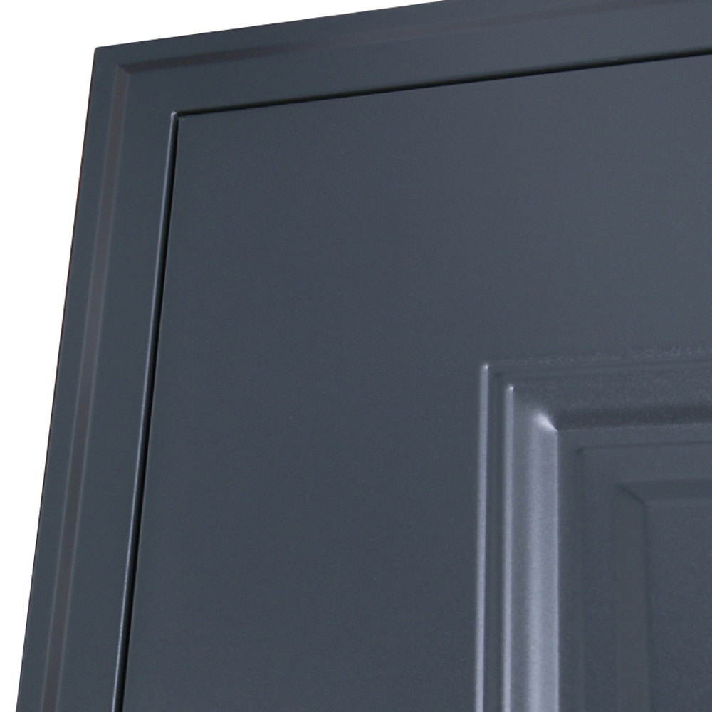 Входная металлическая дверь Ювентус металл штамп Графит/МДФ фрезерованная 10мм, цвет «капучино ZB 853-2»