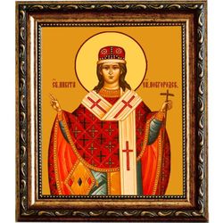 Никита Новгородский (Печерский) Святитель. Икона на холсте.