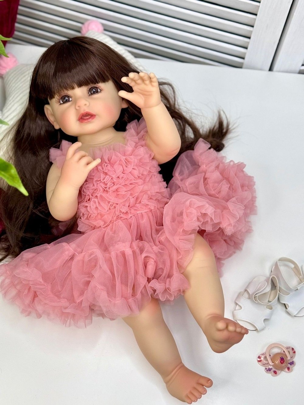 Кукла Реборн виниловая 55см в пакете (FA-568)