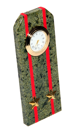 Часы-погон" Подполковник" 16-6-5см вес 300гр.