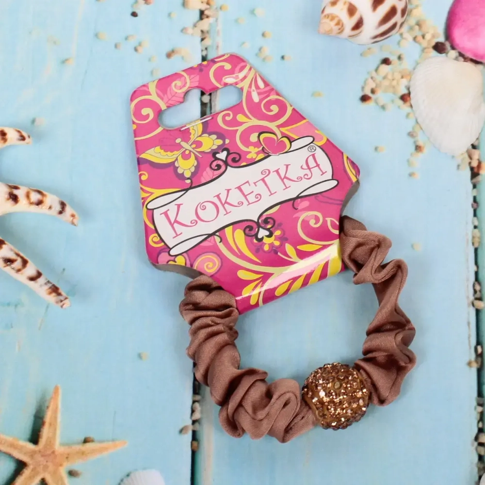Резинка для волос 1шт «Кокетка - Aks Bambina Shambhala», микс два цвета, d-5см