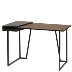 Письменный стол Asger 118х60 см, меламин тёмно-коричневый