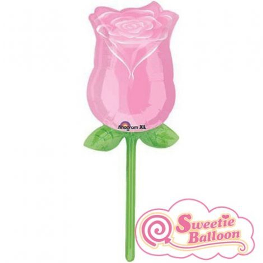 А Фигура Роза на ножке Розовая