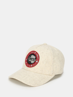 Кепка AERONAUTICA 1146 молочный меланж нашивка красным