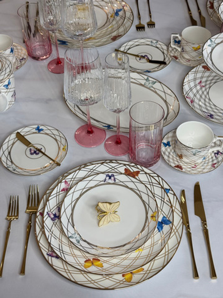 Закусочная тарелка маленькая First Lady Танец бабочек