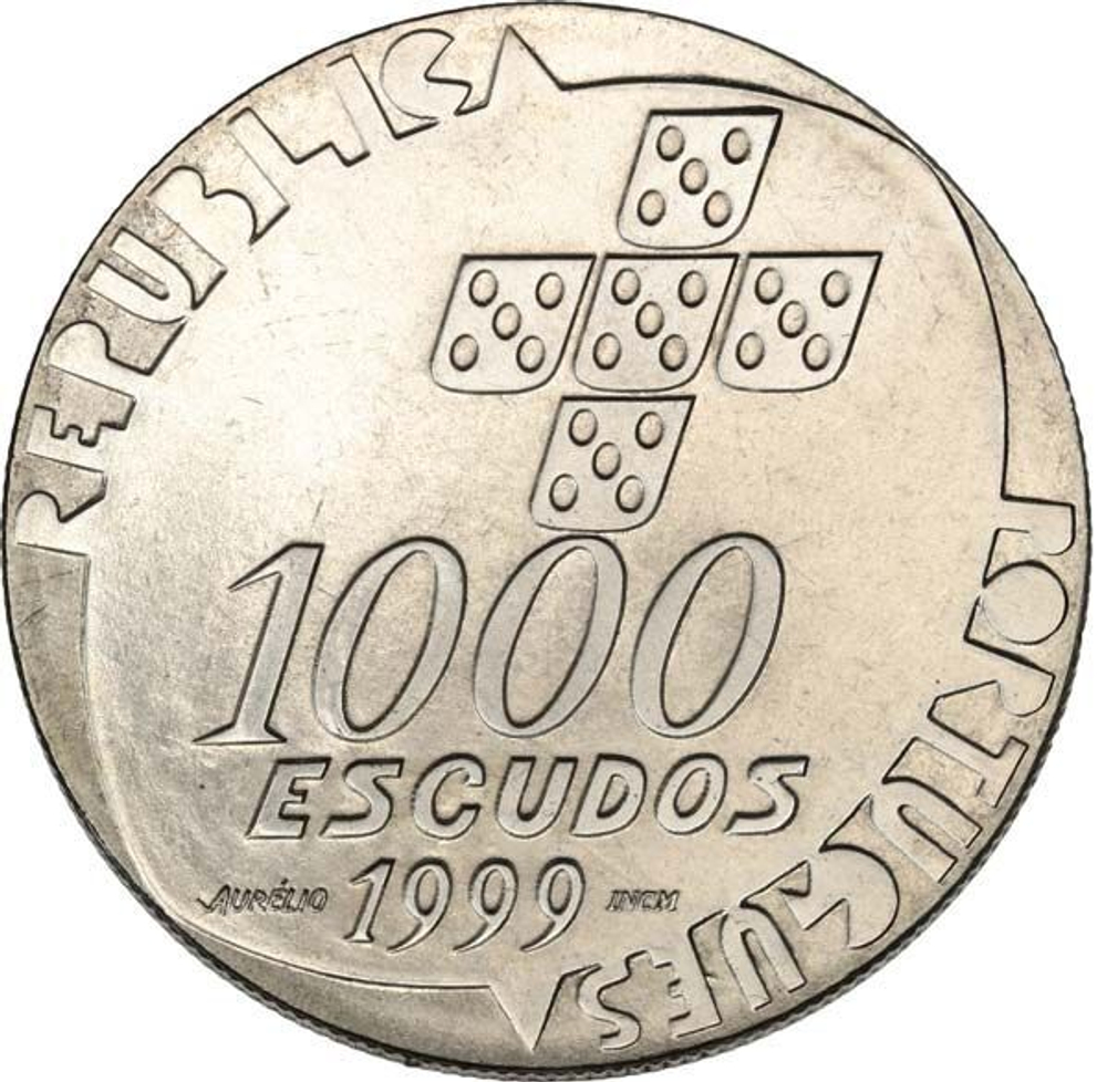 Portugal, 1000 Escudos, 1999 – 25th Anniversary of the Carnation Revolution. Silver Commemorative Coin, MS