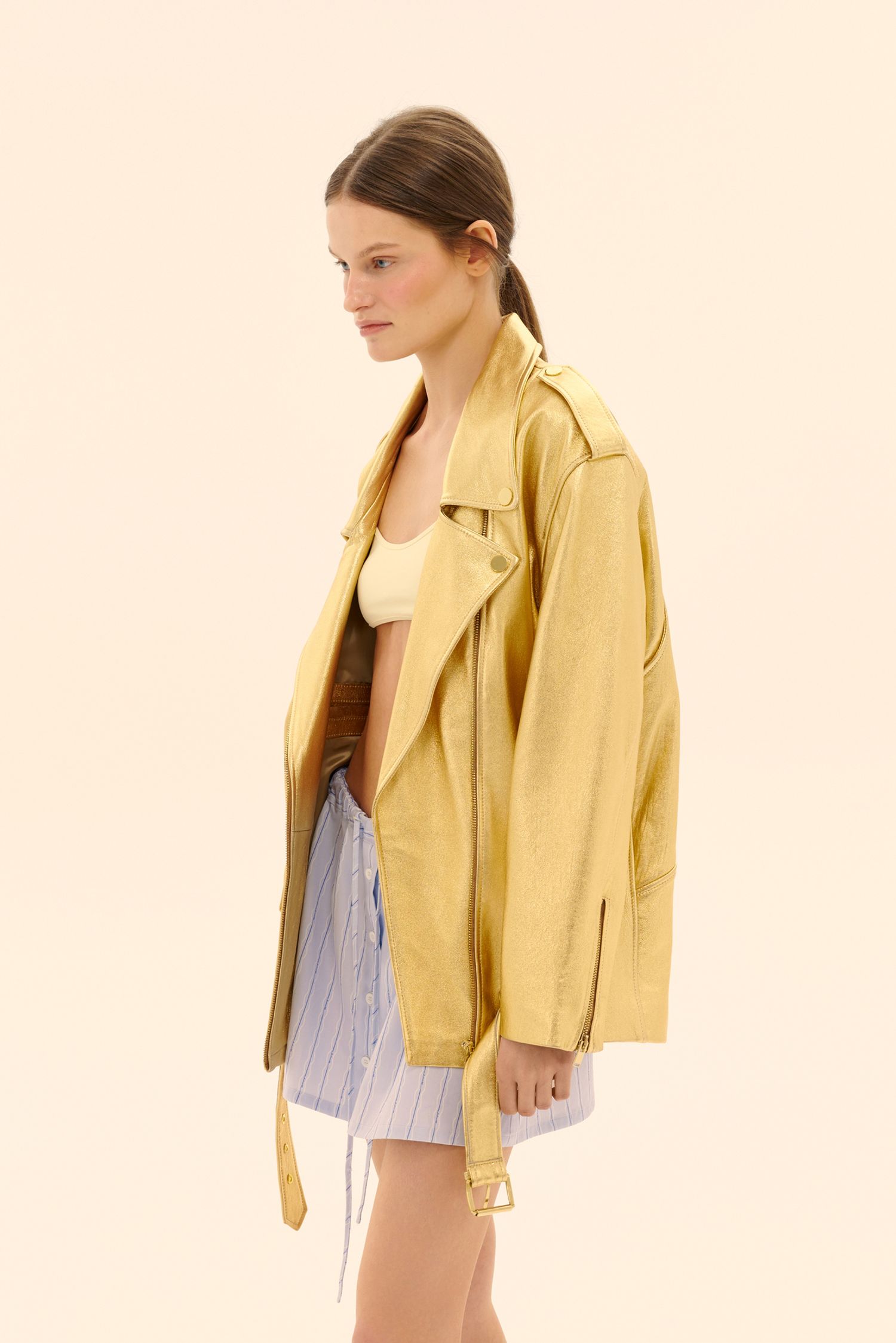 Кожаная куртка-косуха (((Золотой слиток)))