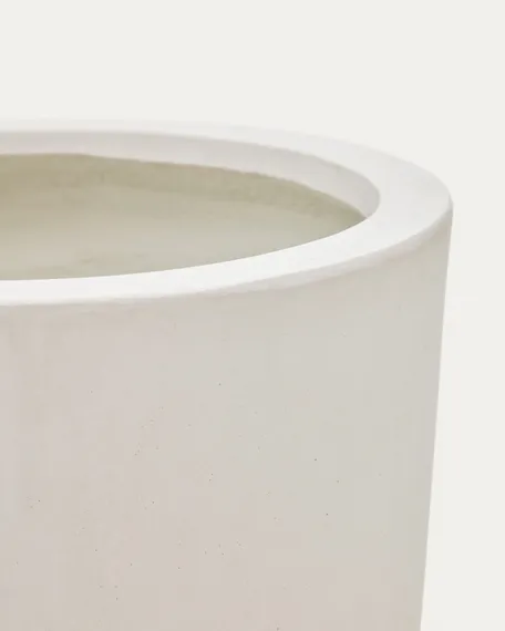 Aiguablava Кашпо из белого цемента Ø 49 см