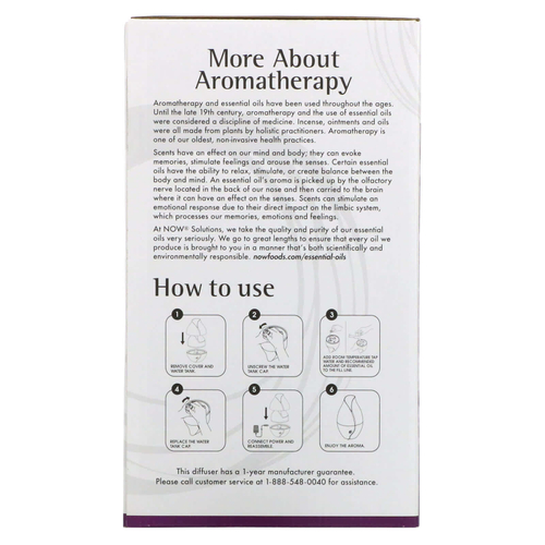 NOW Foods, Solutions, ультразвуковой диффузор из искусственного дерева, 1 шт.