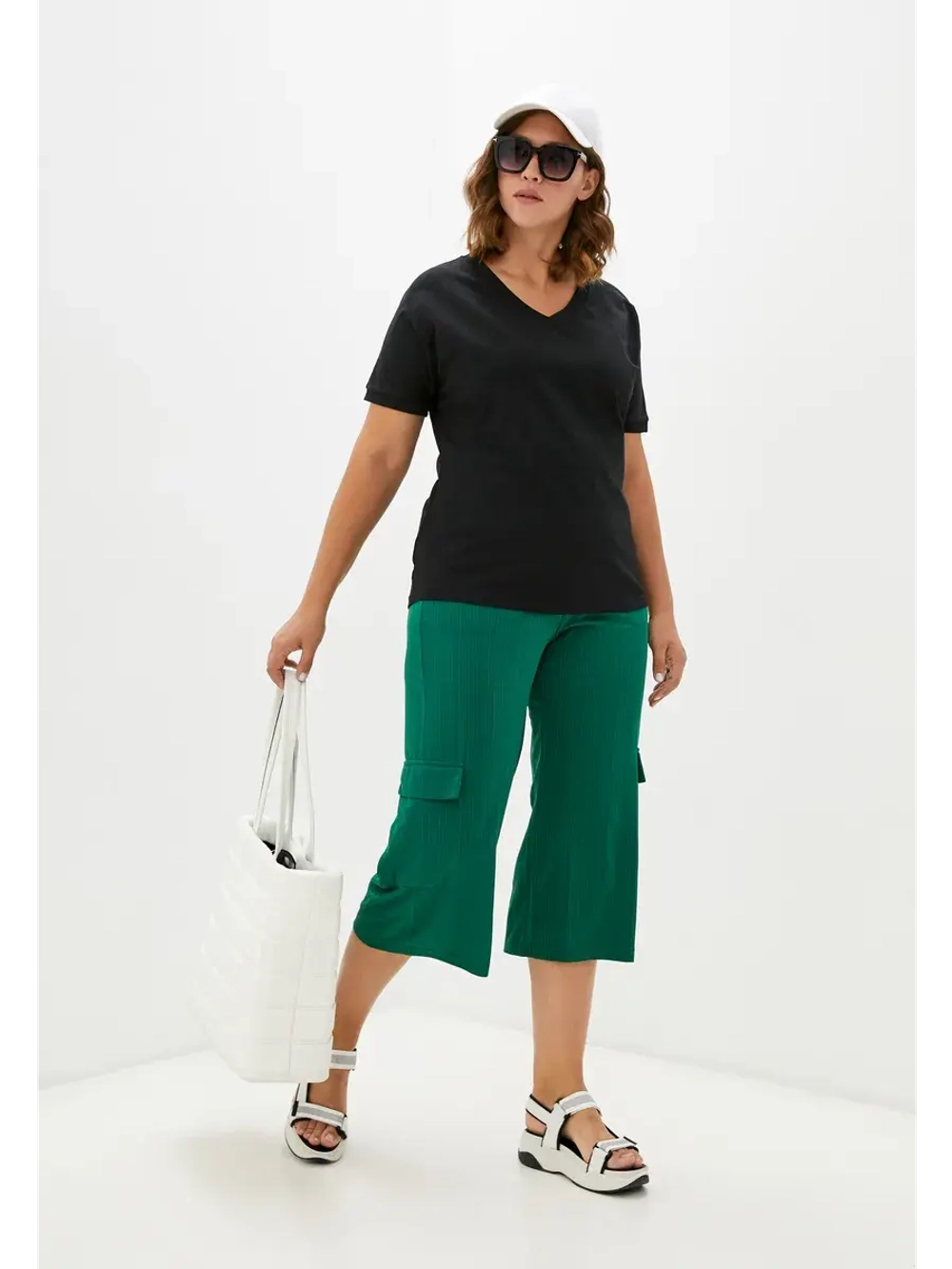 Брюки карго кюлоты